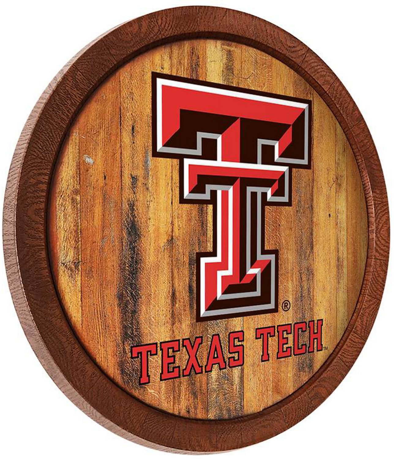 The Fan-Brand Texas Tech University Faux Barrel Top Sign  - view number 2