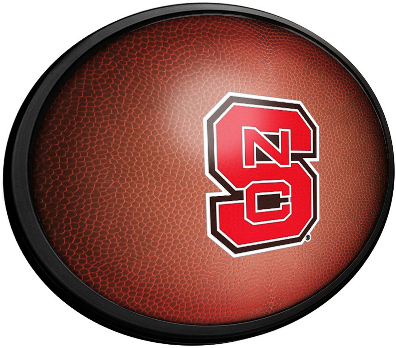 The Fan-Brand North Carolina State University Pigskin Oval Slimline Lighted Wall Sign - view number 2