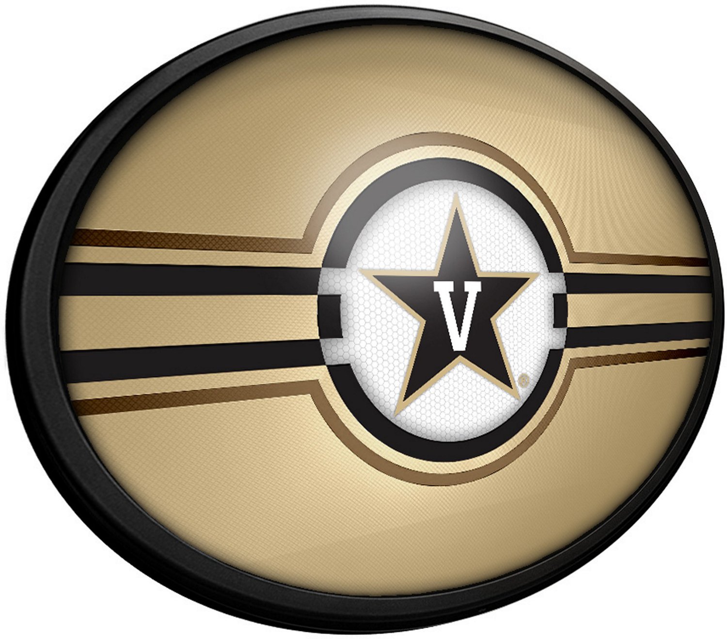 The Fan-Brand Vanderbilt University Oval Slimline Lighted Wall Sign - view number 2