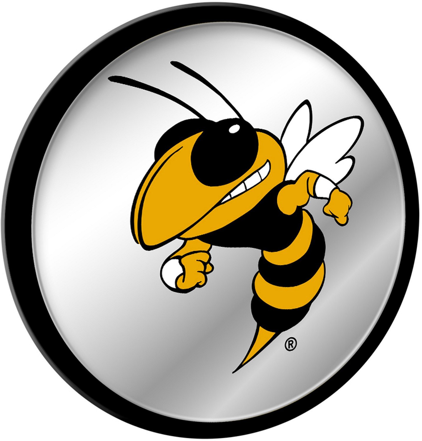 The Fan-Brand Georgia Tech University Mascot Modern Disc Mirrored Wall Sign - view number 2