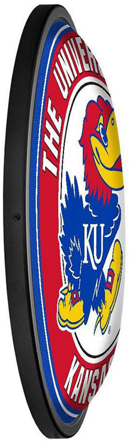 The Fan-Brand University of Kansas Round Slimline Lighted Sign - view number 3
