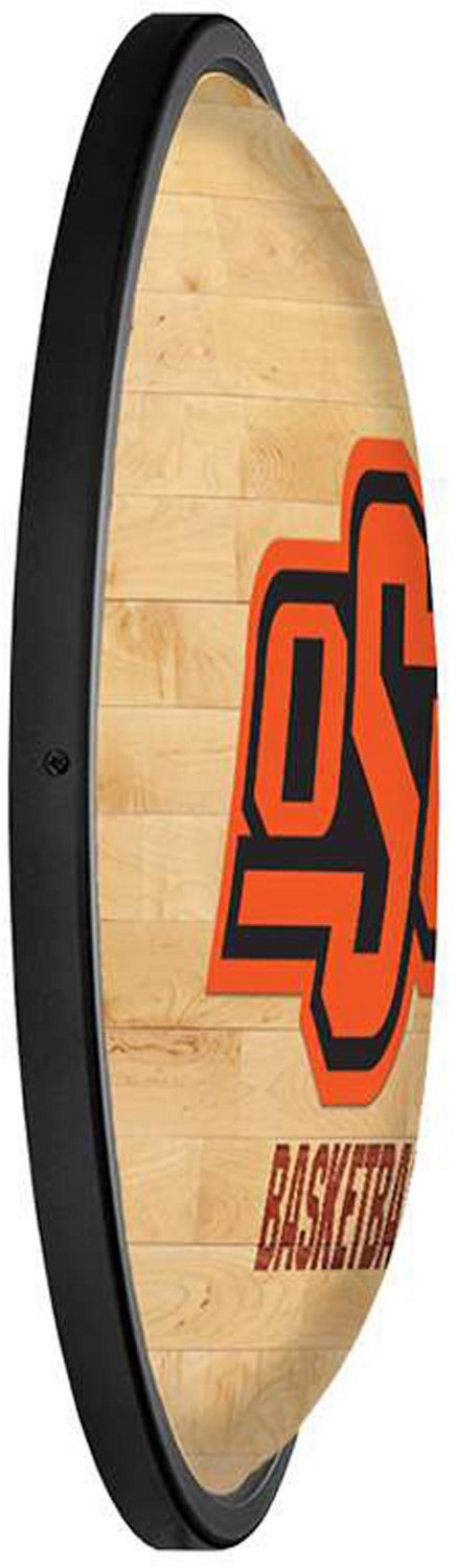 The Fan-Brand Oklahoma State University Hardwood Oval Slimline Lighted Wall Sign - view number 3