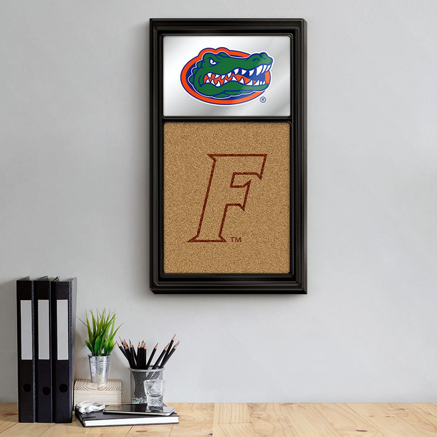 The Fan-Brand University of Florida Dual Logo Mirrored Cork Note Board - view number 3