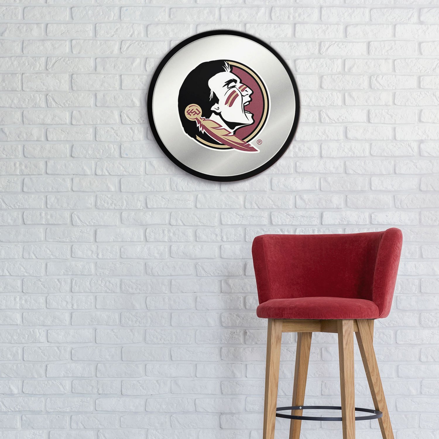 The Fan-Brand Florida State University Modern Mirrored Disc Sign - view number 3