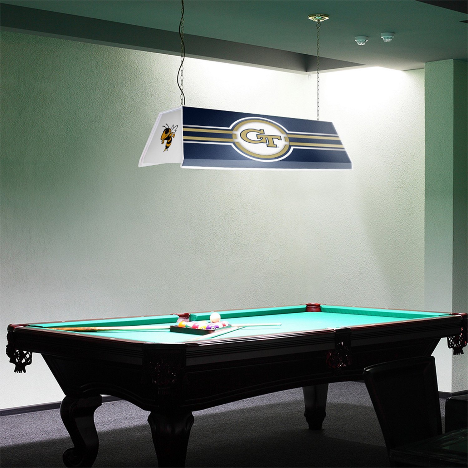 The Fan-Brand Georgia Tech Edge Glow Pool Table Light - view number 4