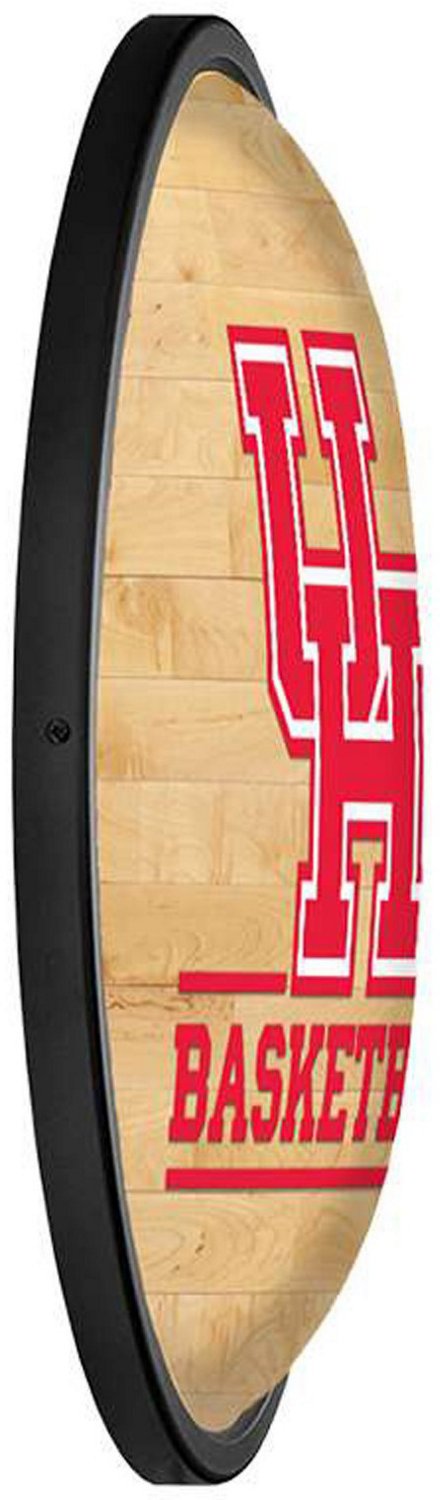The Fan-Brand University of Houston Hardwood Oval Slimline Lighted Sign ...