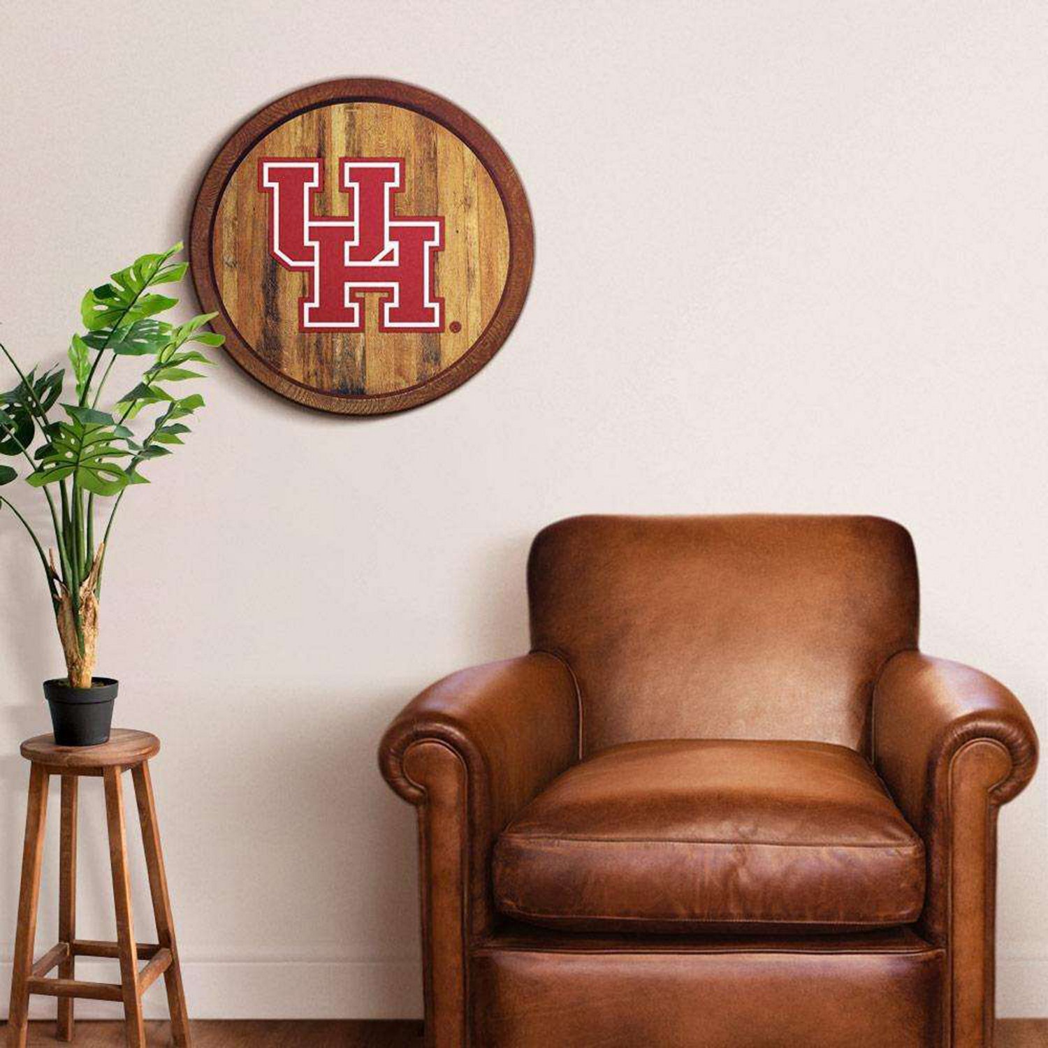 The Fan-Brand University of Houston Faux Barrel Top Sign  - view number 3