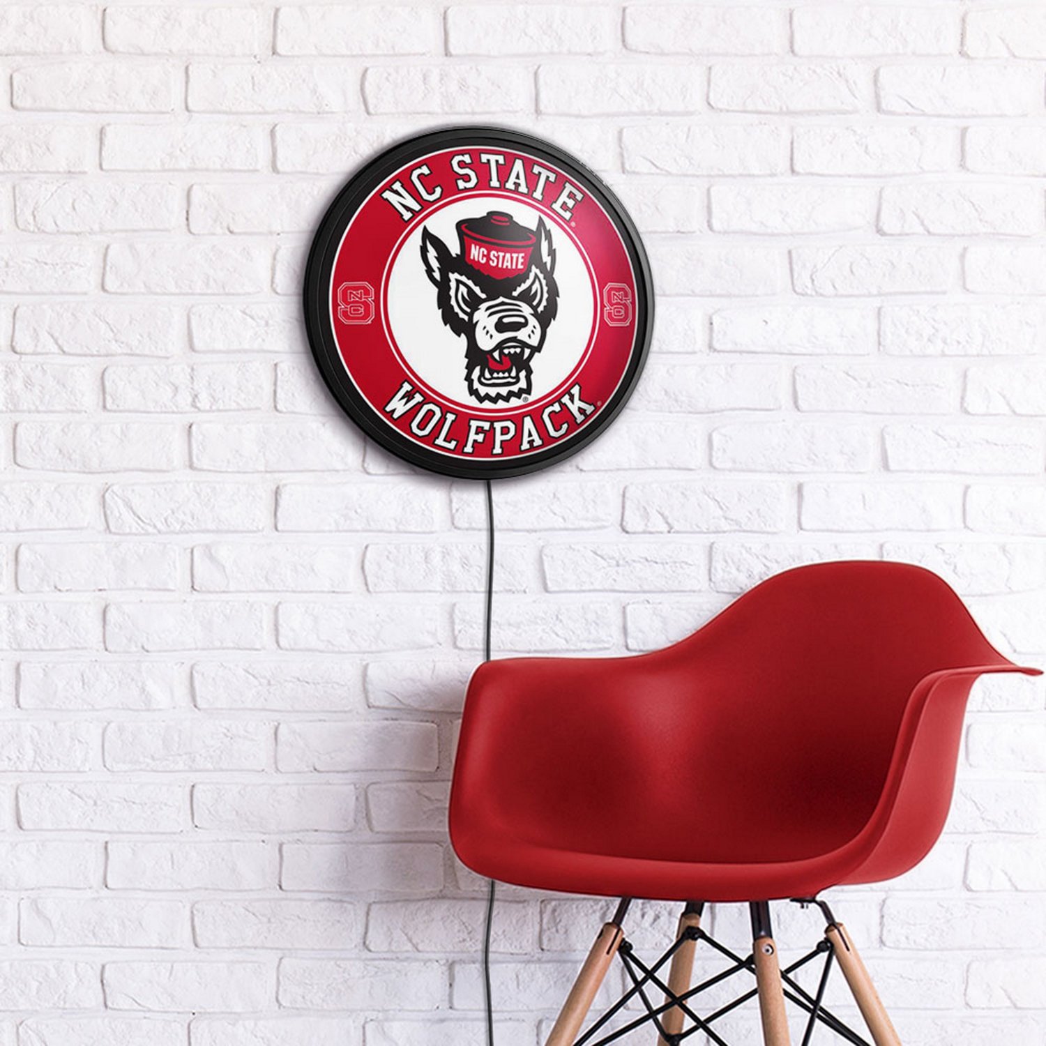 The Fan-Brand North Carolina State University Tuffy’s Face Slimline Lighted Wall Sign - view number 4