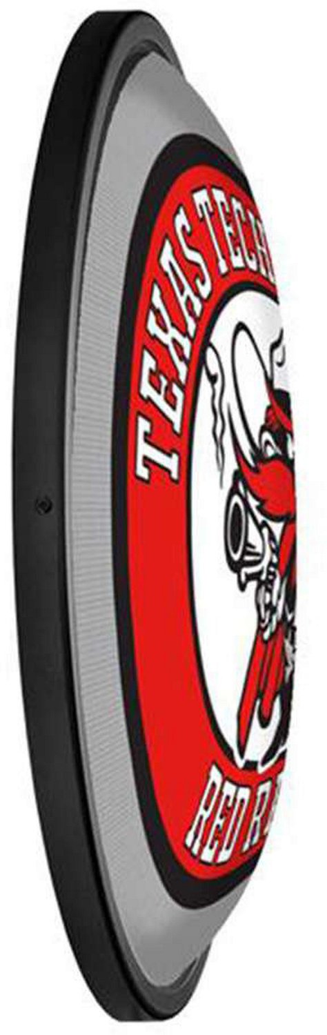 The Fan-Brand Texas Tech University Red Round Slimline Lighted Wall Sign - view number 3