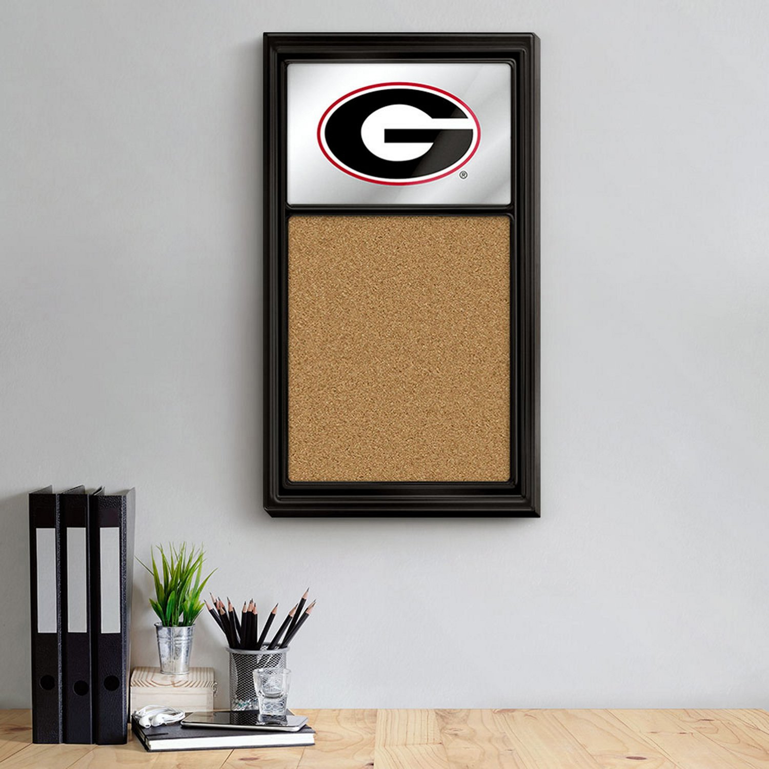 The Fan-Brand University of Georgia Mirrored Cork Note Board - view number 3