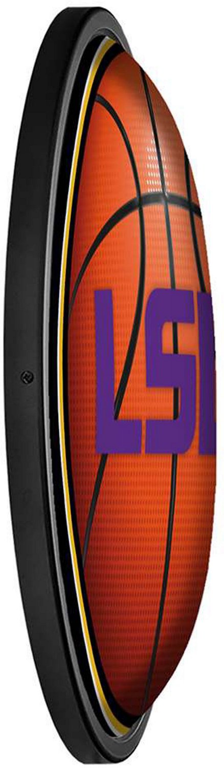 The Fan-Brand Louisiana State University Basketball Round Slimline Lighted Wall Sign - view number 3