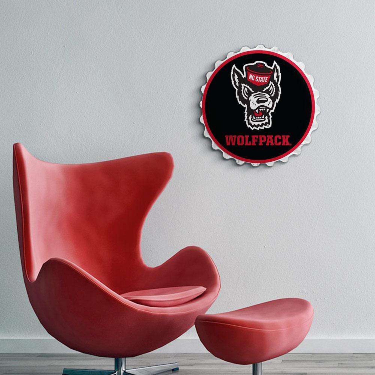 The Fan-Brand North Carolina State University Tuffy Bottle Cap Wall Sign - view number 3