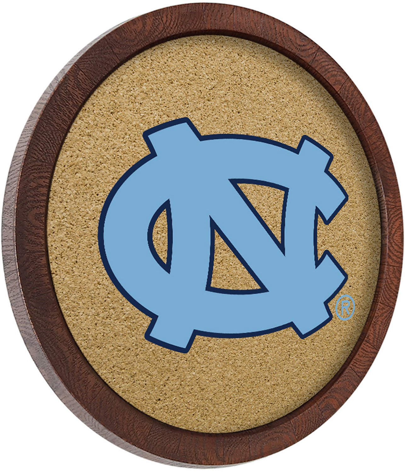 The Fan-Brand University of North Carolina “Faux” Barrel Framed Cork Board - view number 2