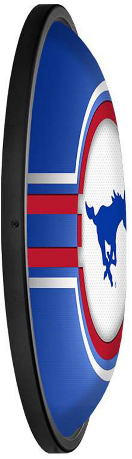 The Fan-Brand Southern Methodist University Oval Slimline Lighted Wall Sign - view number 3