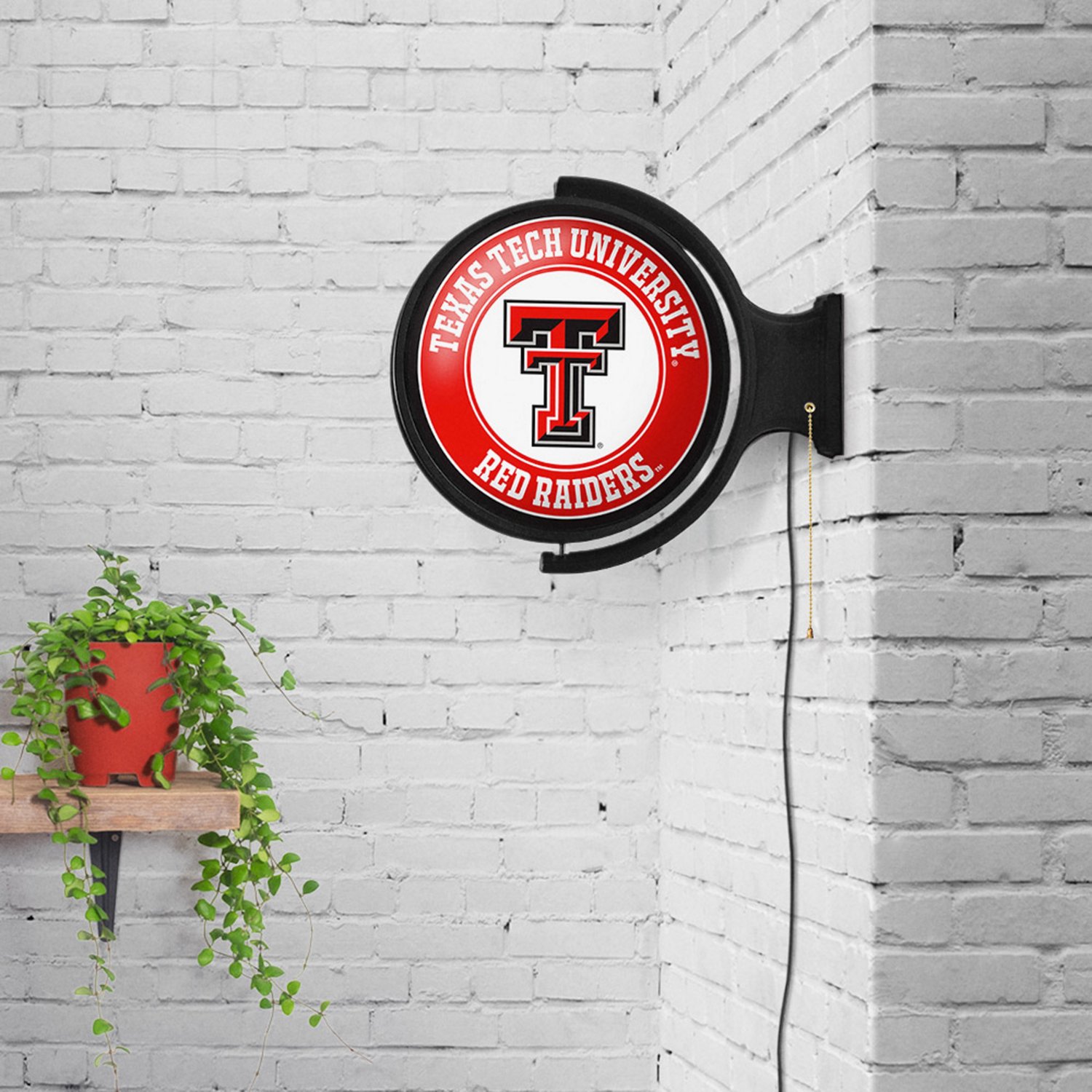 The Fan-Brand Texas Tech University Original Round Rotating Lighted Sign  - view number 4