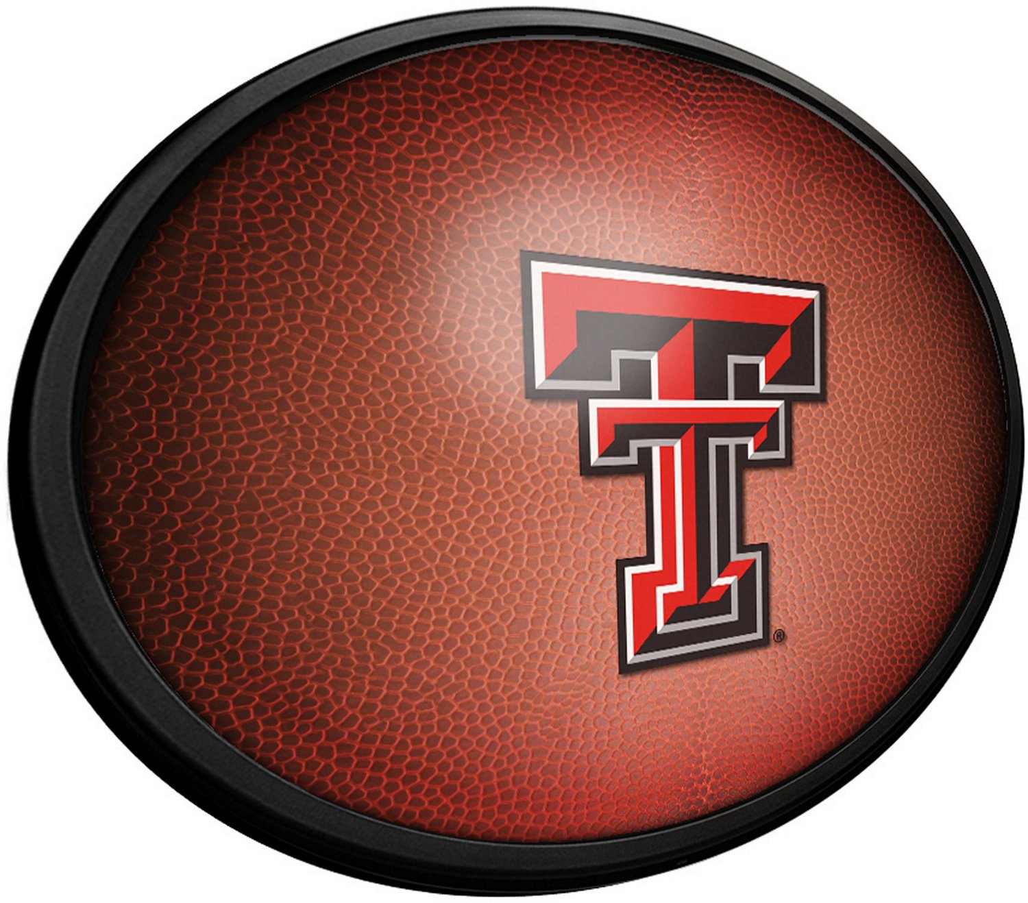 The Fan-Brand Texas Tech University Pigskin Oval Slimline Lighted Wall Sign - view number 2