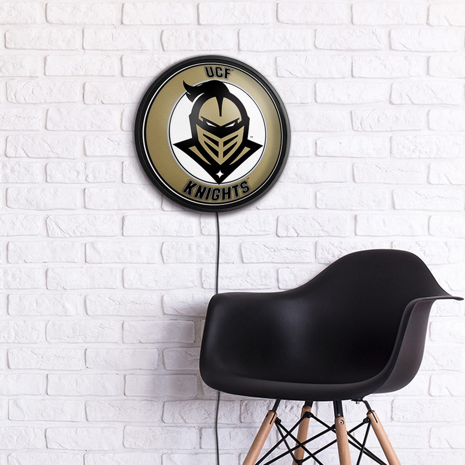 The Fan-Brand University of Central Florida Mascot Round Slimline Lighted Wall Sign - view number 3