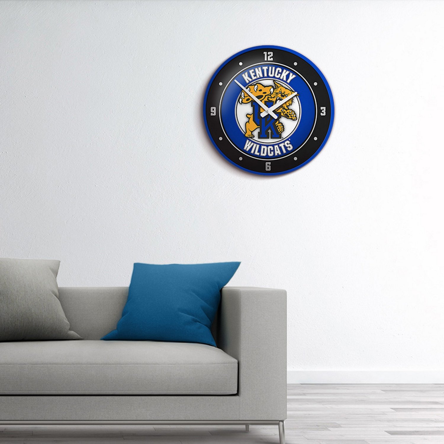 The Fan-Brand University of Kentucky Mascot Modern Disc Clock - view number 3