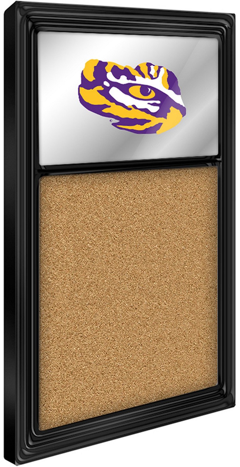 The Fan-Brand Louisiana State University Tiger Eye Mirrored Cork Note Board - view number 2
