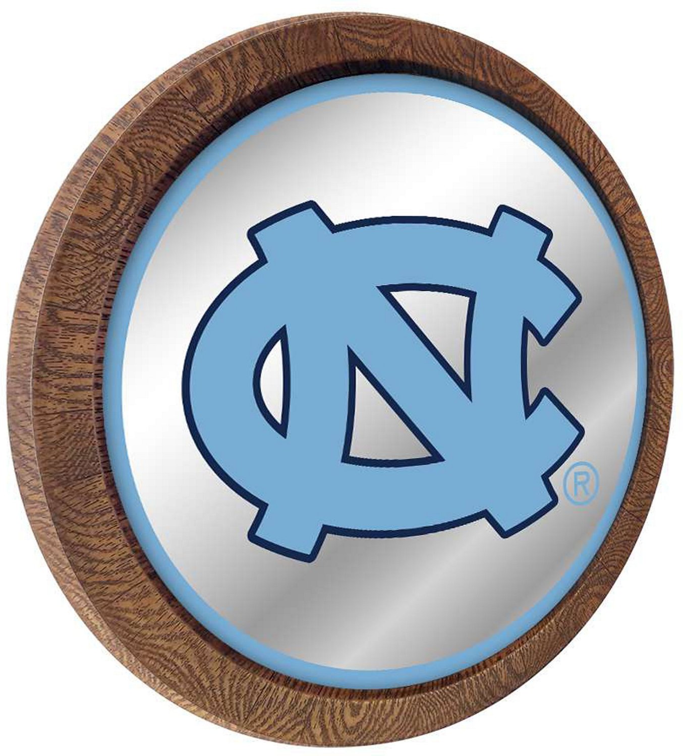 The Fan-Brand University of North Carolina Faux Barrel Top Mirrored Sign - view number 2