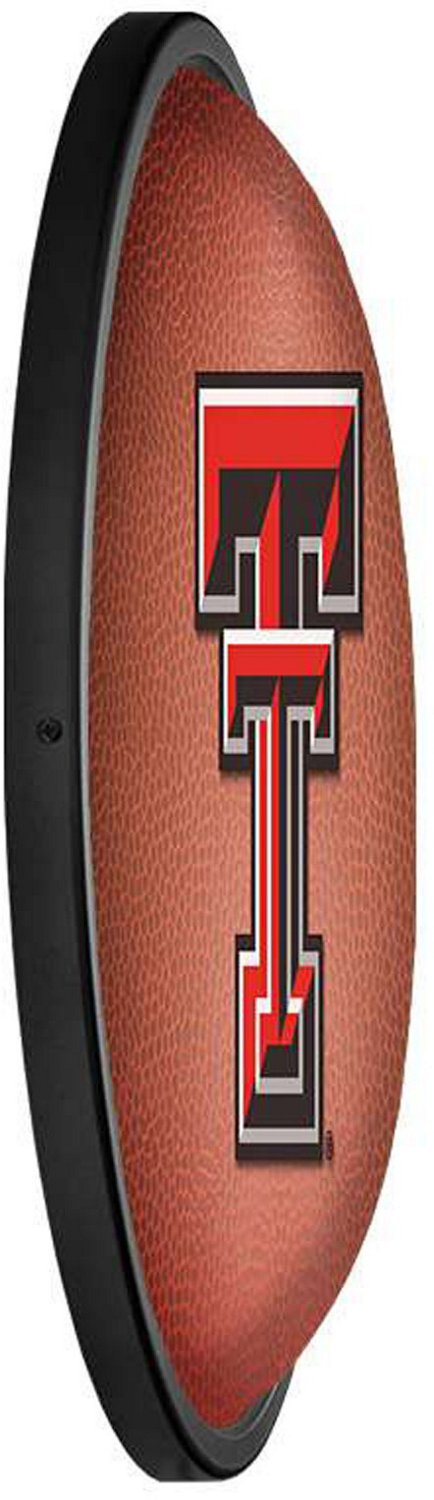 The Fan-Brand Texas Tech University Pigskin Oval Slimline Lighted Wall Sign - view number 3