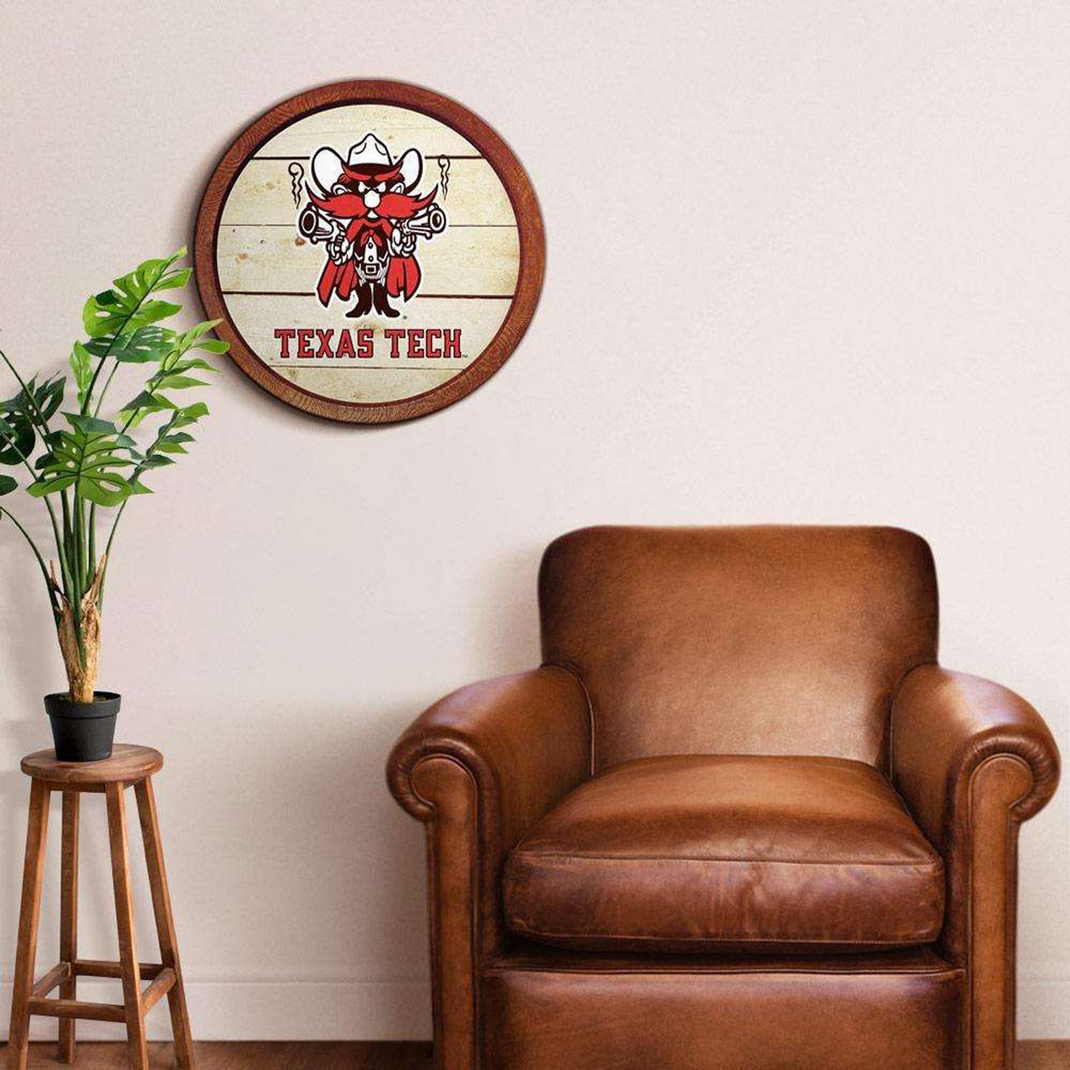 The Fan-Brand Texas Tech University Raider Faux Barrel Top Sign  - view number 3