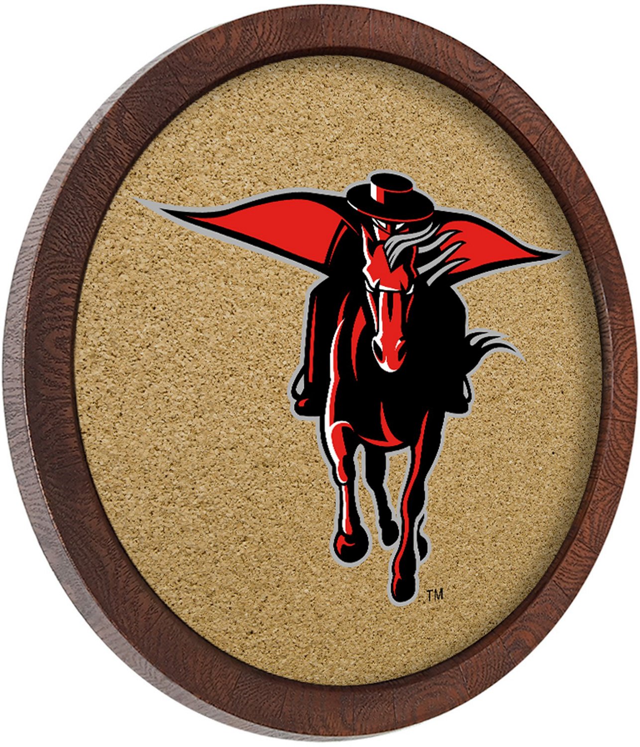 The Fan-Brand Texas Tech “Faux” Barrel Framed Cork Board - view number 2