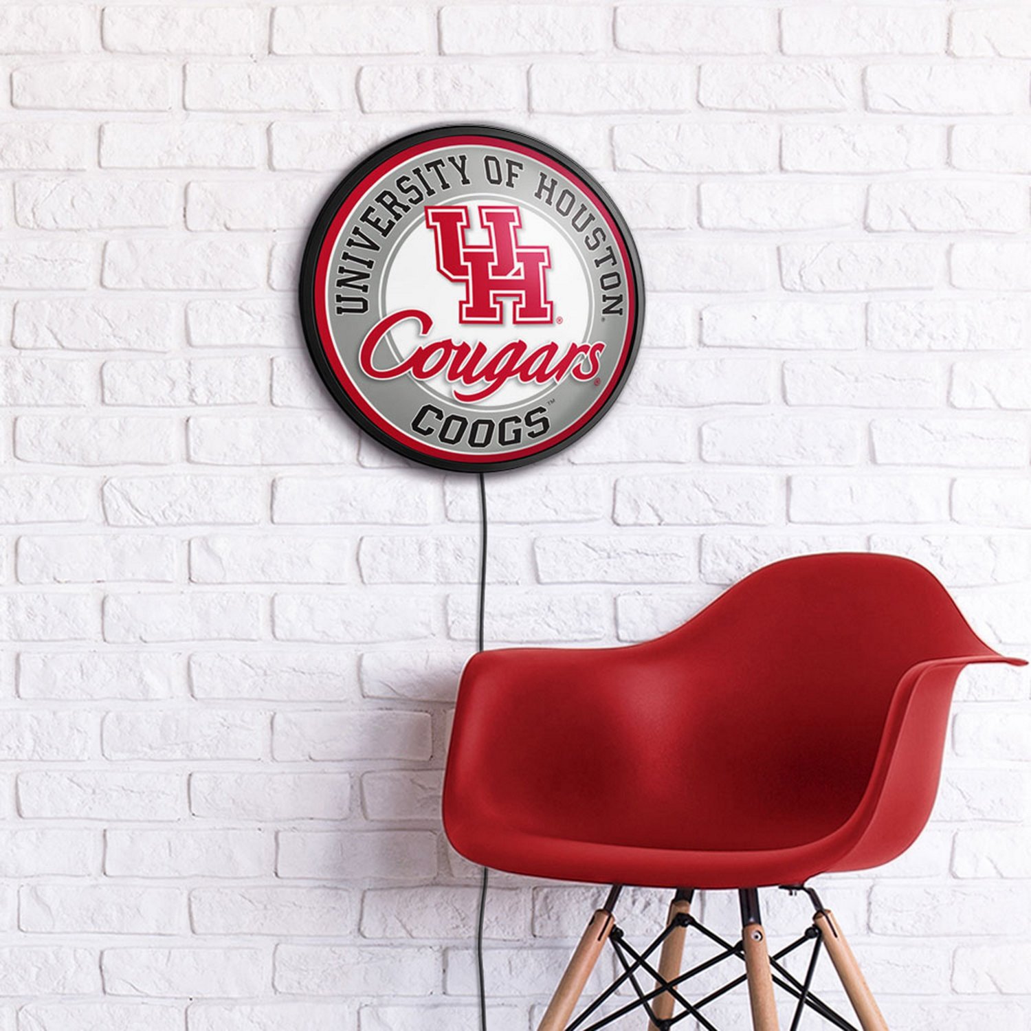 The Fan-Brand University of Houston Cougars Slimline Lighted Sign                                                                - view number 4