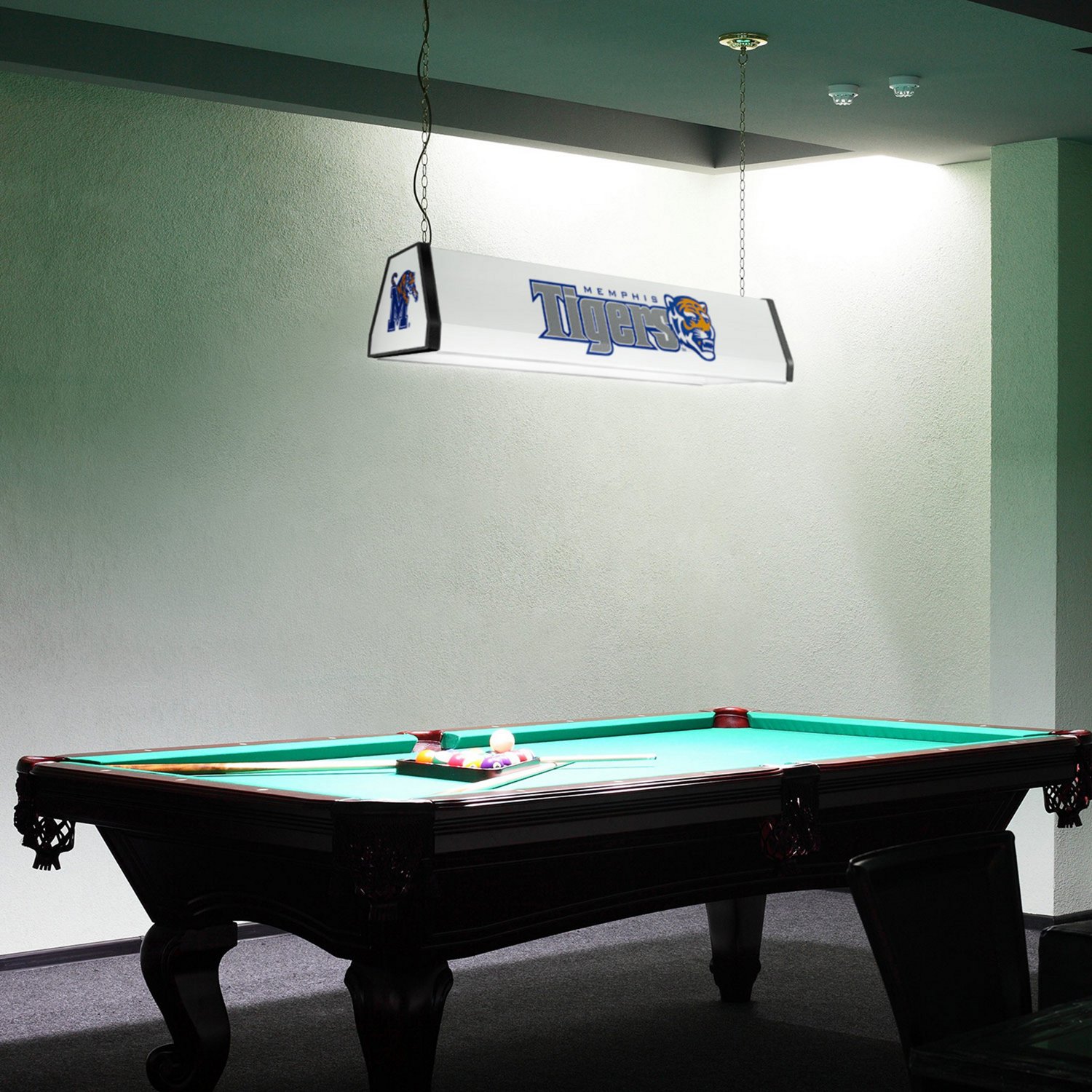 The Fan-Brand University of Memphis Standard Pool Table Light                                                                    - view number 4