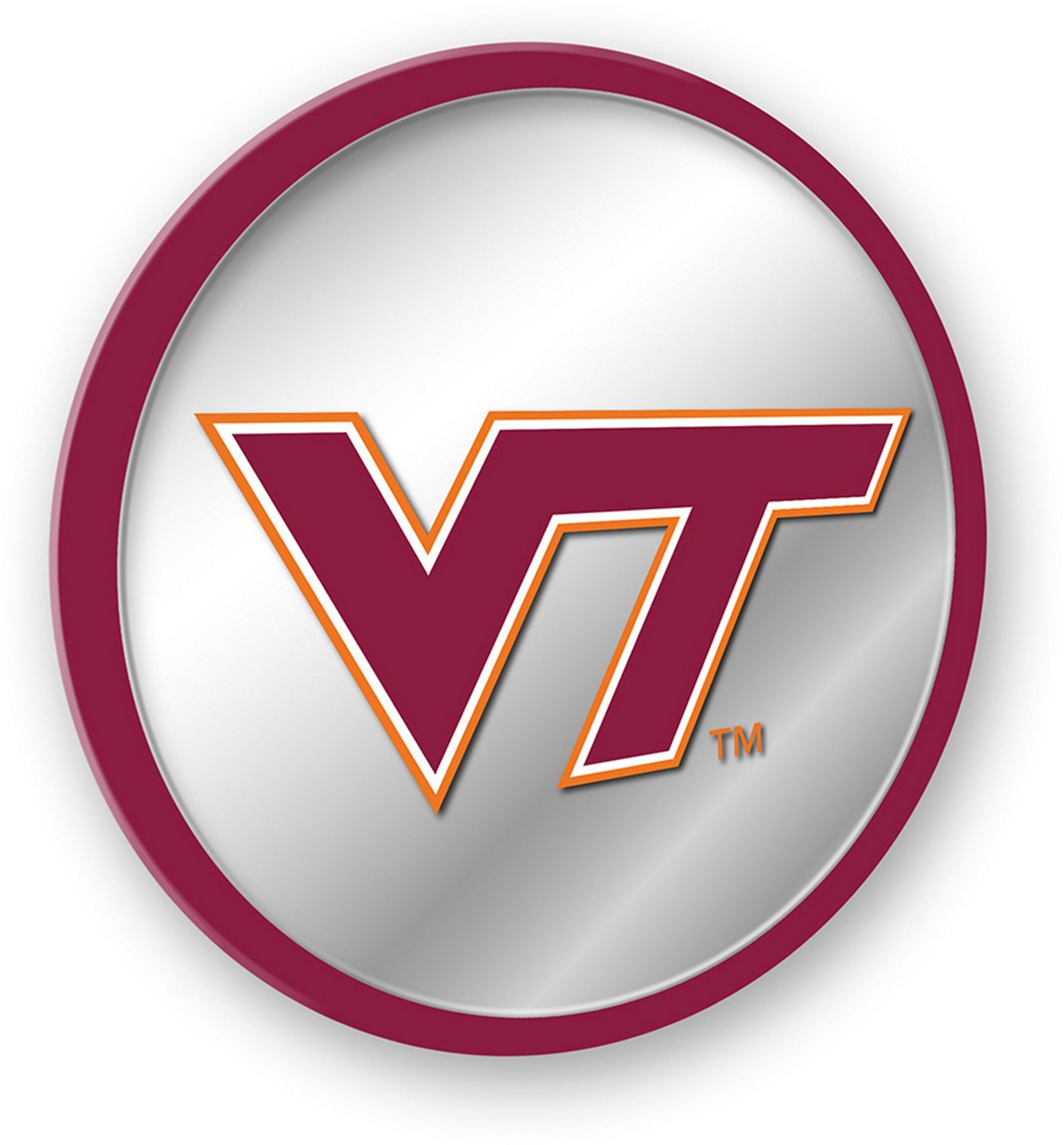 The Fan-Brand Virginia Tech Modern Mirrored Disc Sign - view number 2