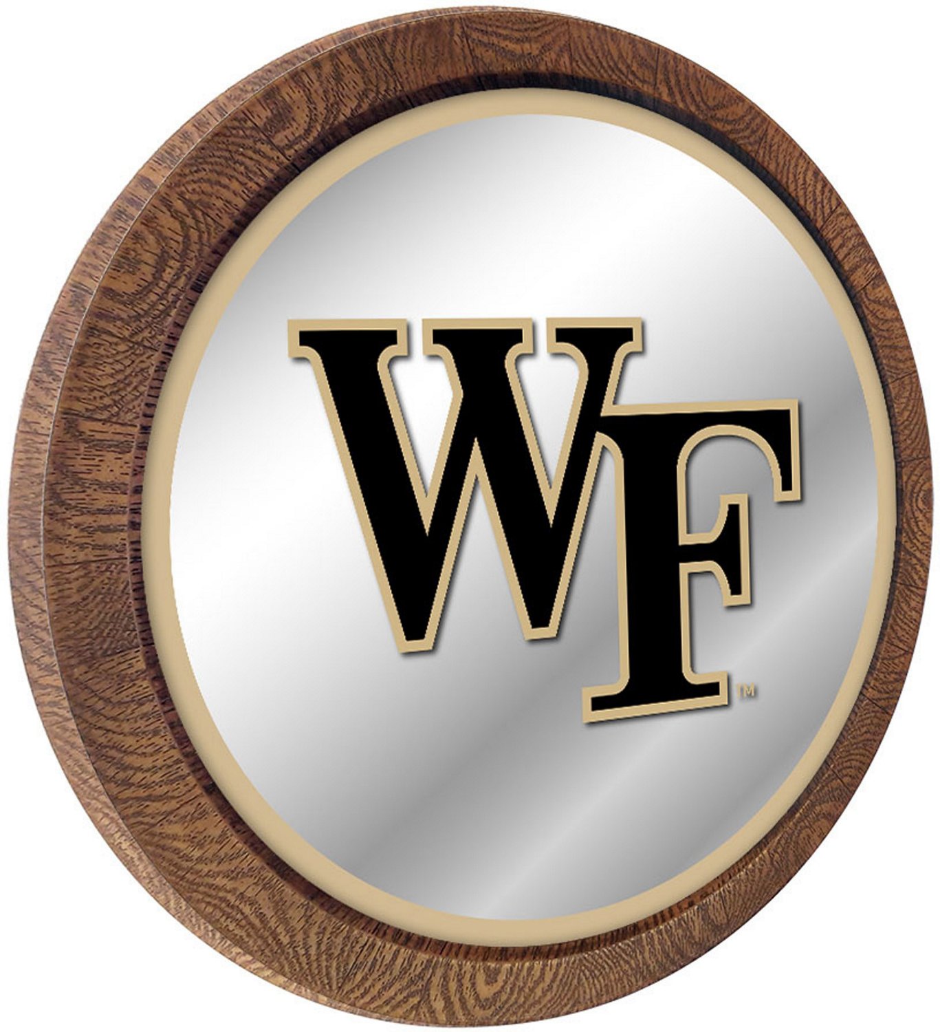The Fan-Brand Wake Forest University Faux Barrel Top Mirrored Wall Sign - view number 2