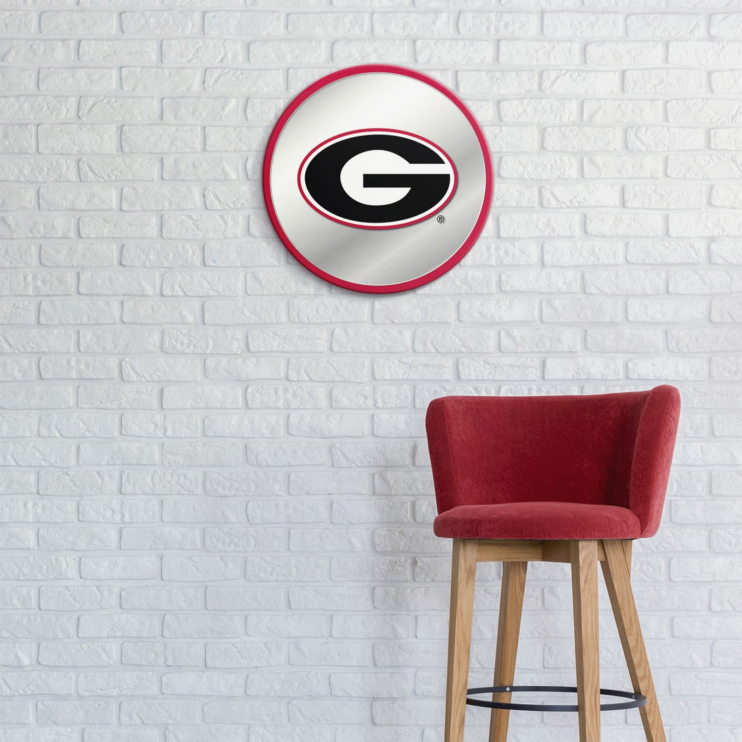 The Fan-Brand University of Georgia Modern Mirrored Disc Sign - view number 3