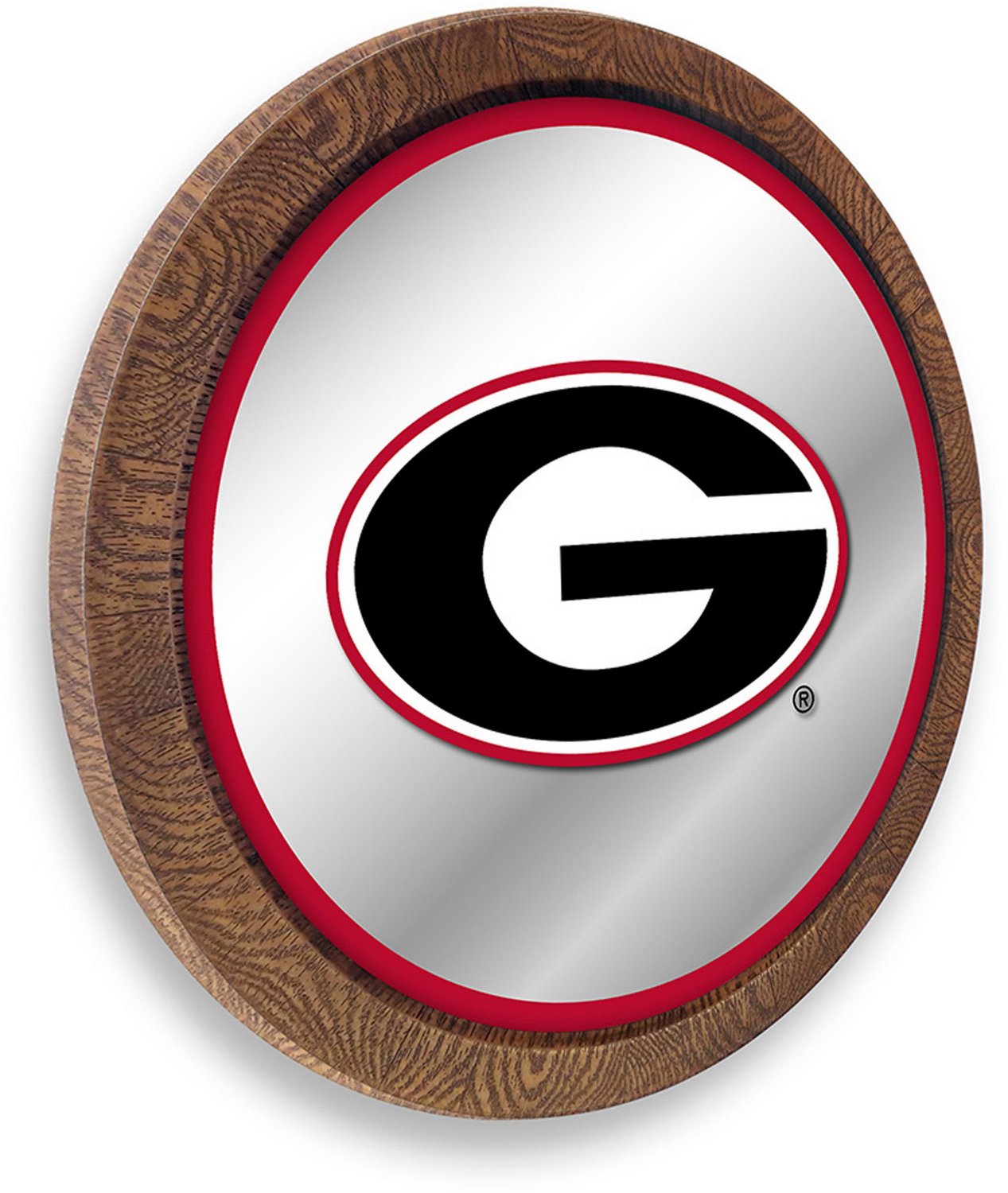 The Fan-Brand University of Georgia Faux Barrel Top Mirrored Sign - view number 2