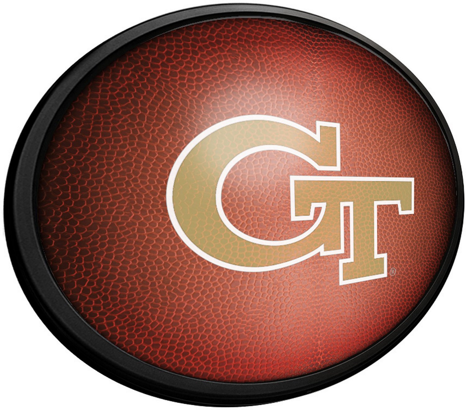 The Fan-Brand Georgia Tech University Pigskin Oval Slimline Lighted Sign - view number 2