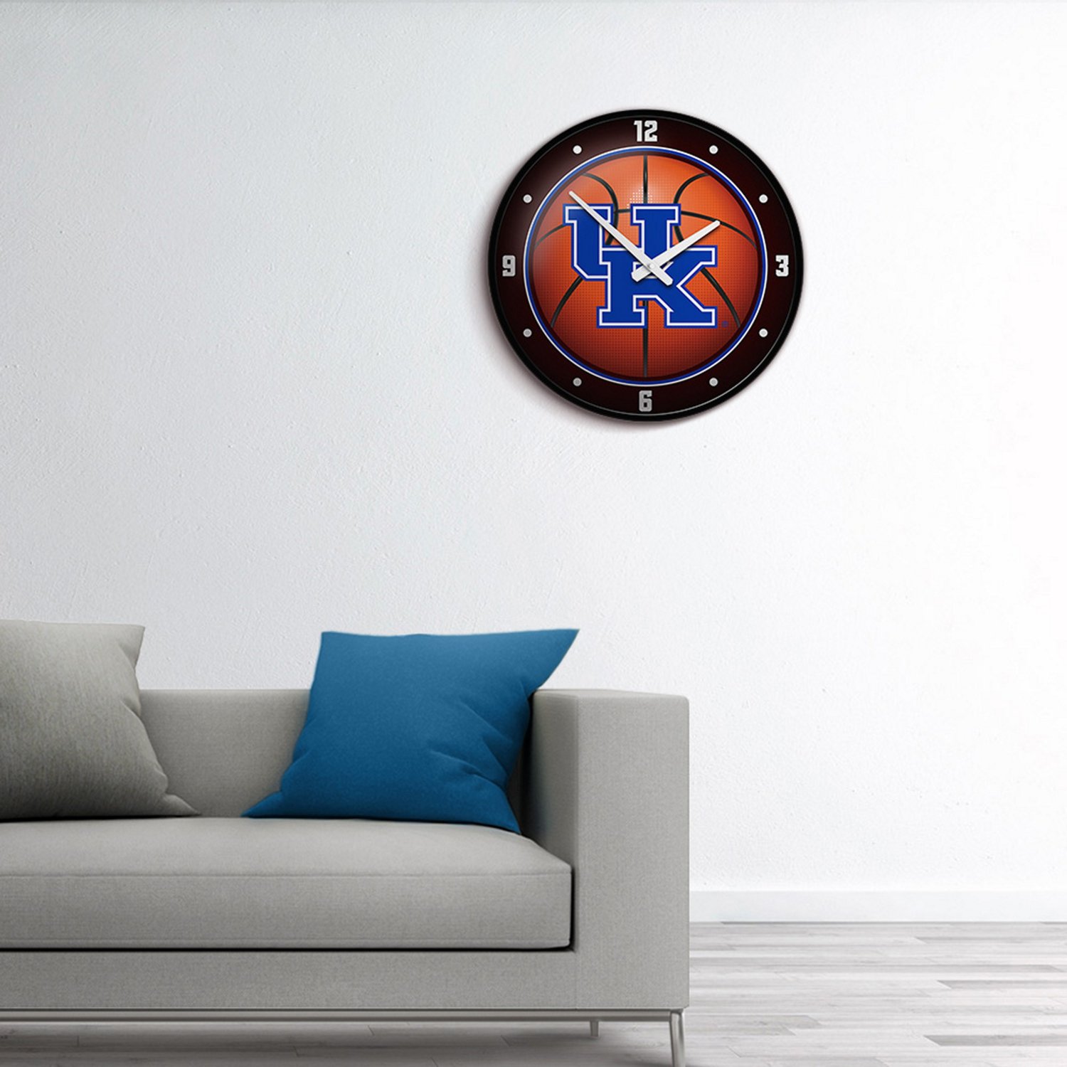 The Fan-Brand University of Kentucky Basketball Modern Disc Clock  - view number 3