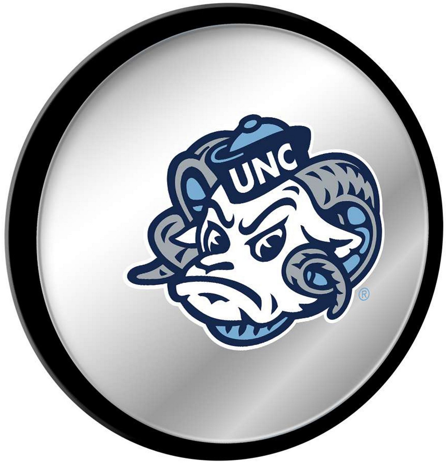 The Fan-Brand University of North Carolina Mascot Modern Disc Mirrored Wall Sign - view number 2
