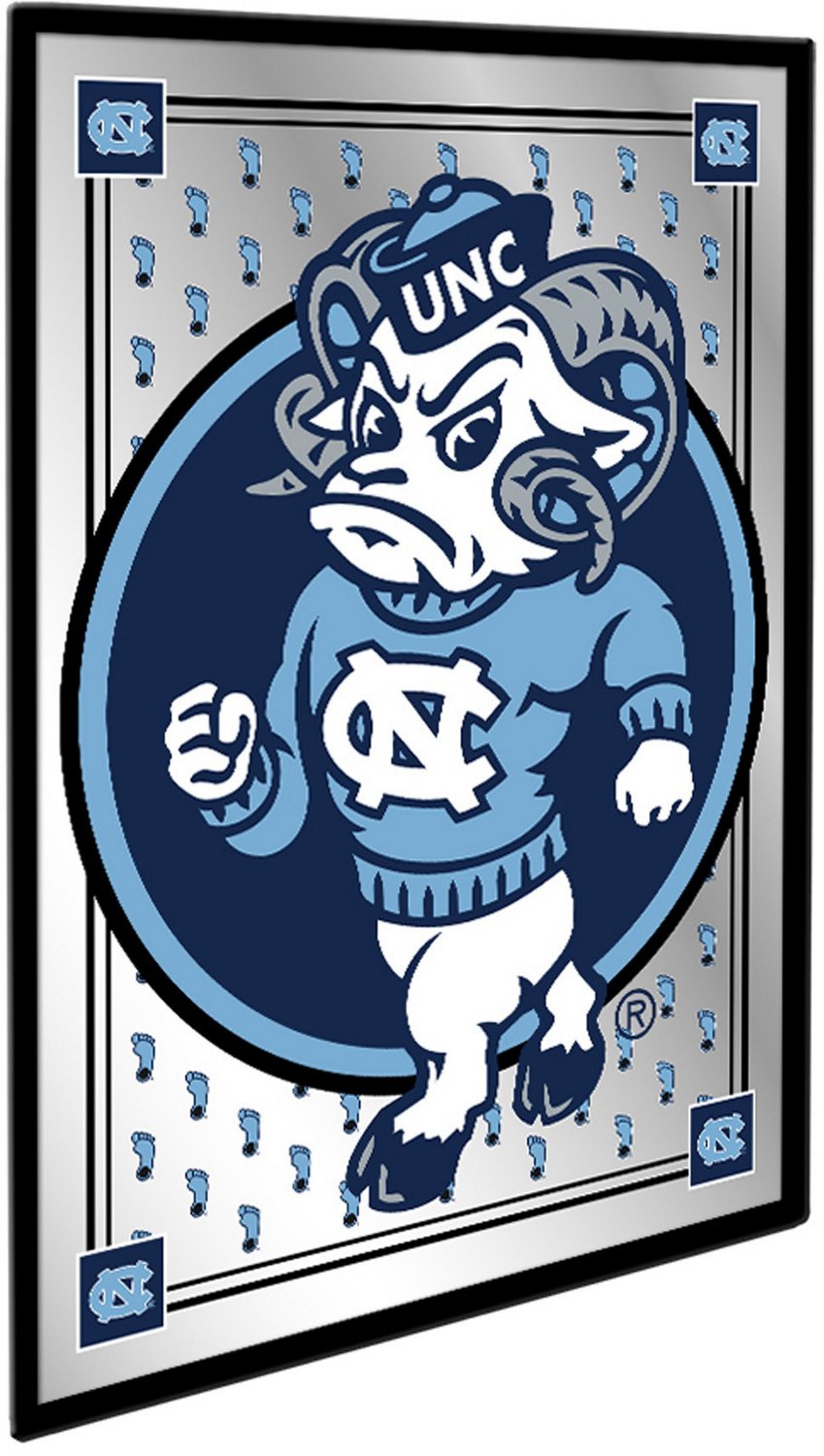 The Fan-Brand University of North Carolina Team Spirit Mascot Framed Mirrored Wall Sign - view number 2