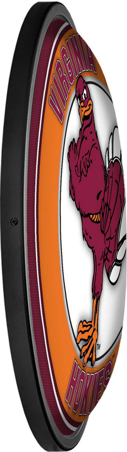 The Fan-Brand Virginia Tech Mascot Round Slimline Lighted Wall Sign - view number 3