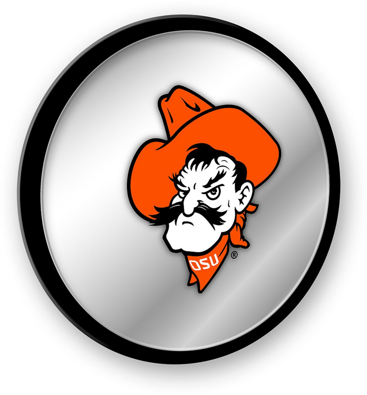 The Fan-Brand Oklahoma State University Mascot Modern Disc Mirrored Wall Sign - view number 2