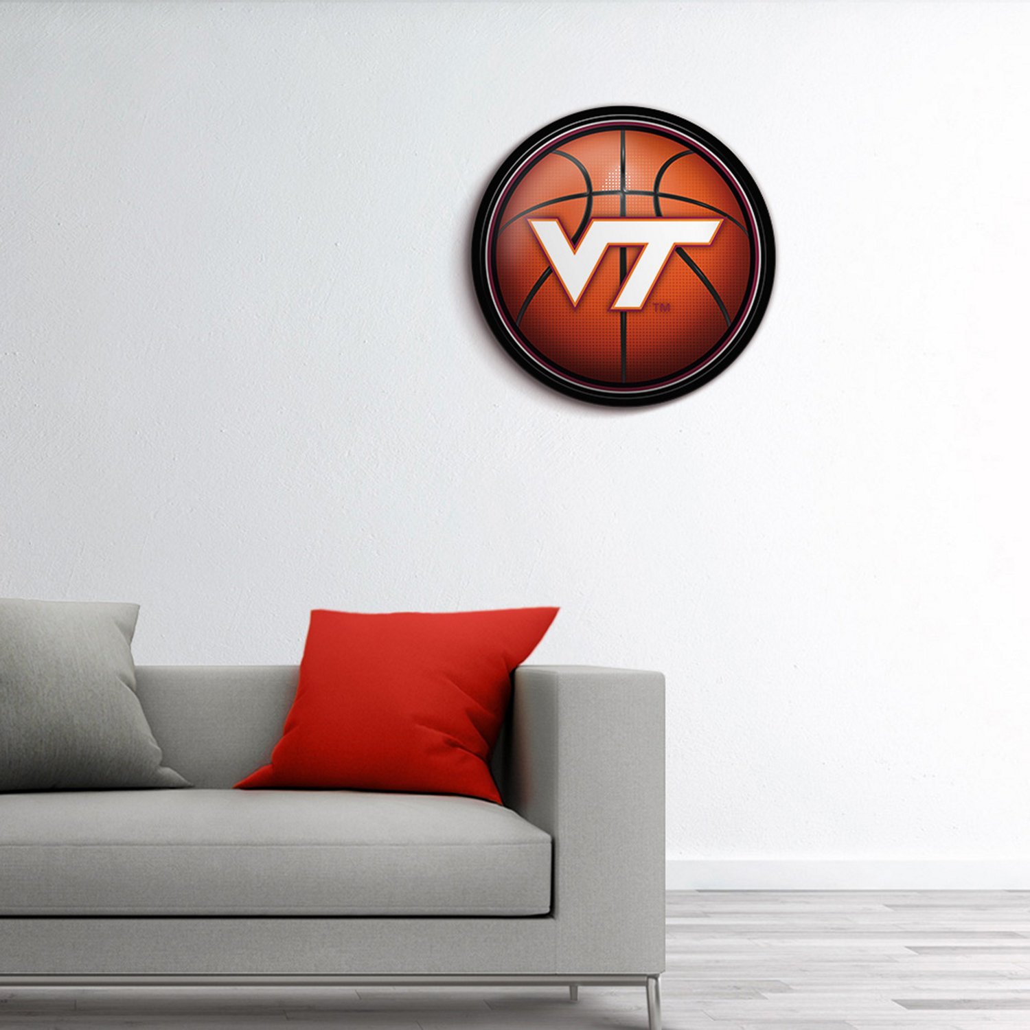 The Fan-Brand Virginia Tech University Basketball Modern Disc Sign - view number 3