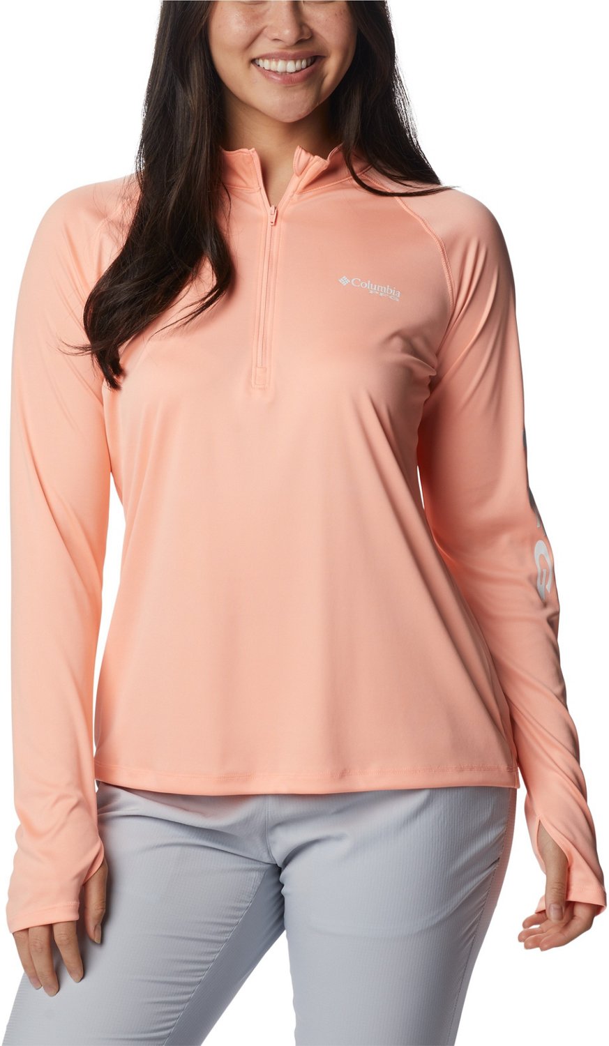 Women's PFG Tidal Tee™ Quarter Zip Long Sleeve Shirt