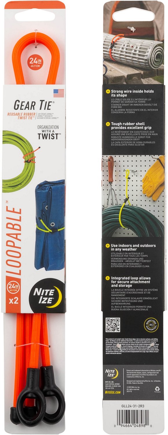 Nite Ize GearTie 24 in Loopable Twist Tie 2-Pack - view number 2