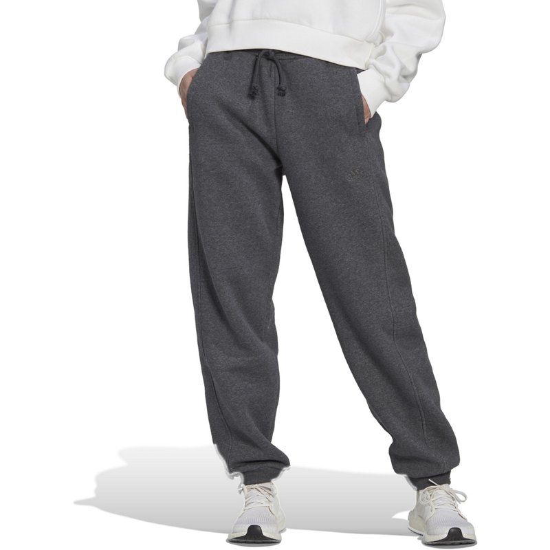 adidas Women’s All Season Fleece Pants Gray Dark, Large - Women's Athletic Fleece at Academy Sports product image