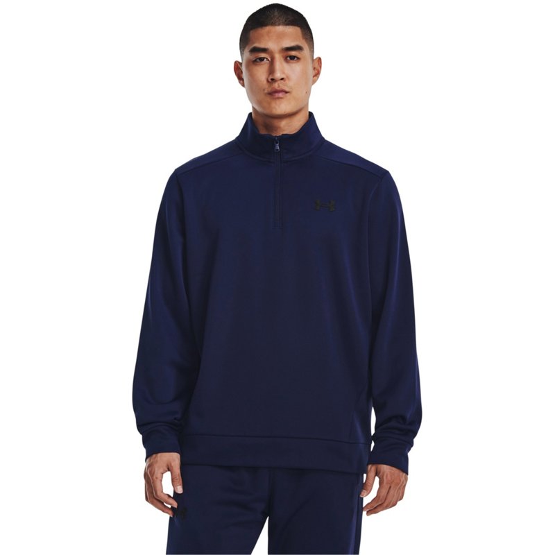 Under Armour Men's UA Armour 1/4-Zip Pullover Navy Blue, Medium - Men's Athletic Fleece at Academy Sports product image