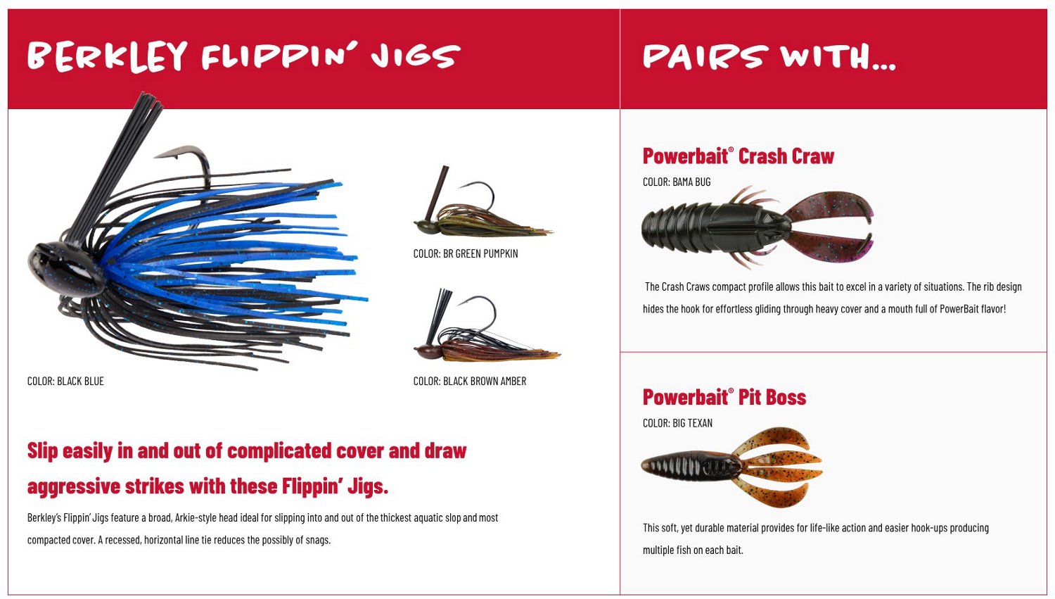 Berkley Powerbait Flipping 1/2 oz Jig - view number 6