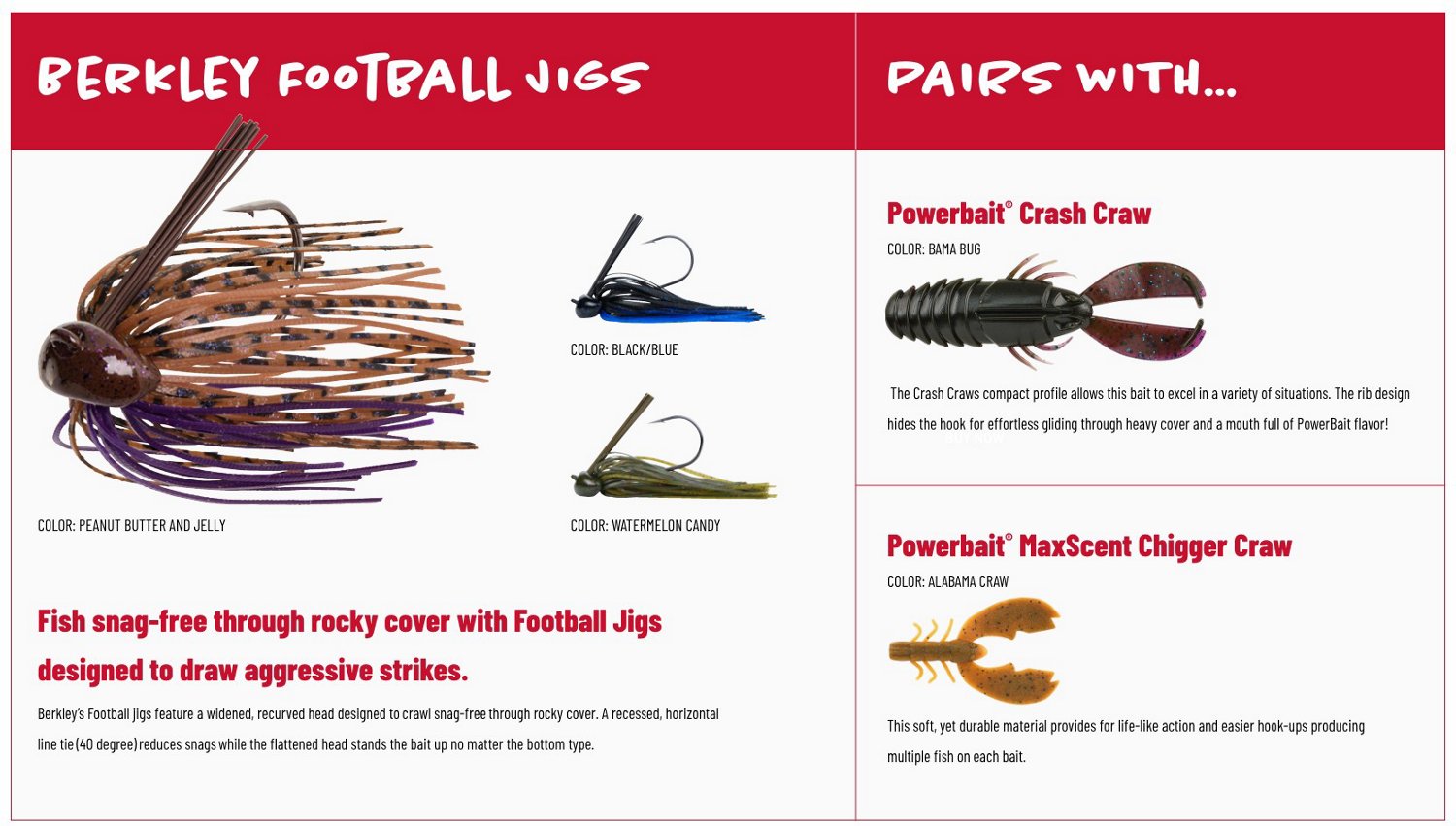 Berkley Powerbait Football 1/2 oz Jig - view number 6