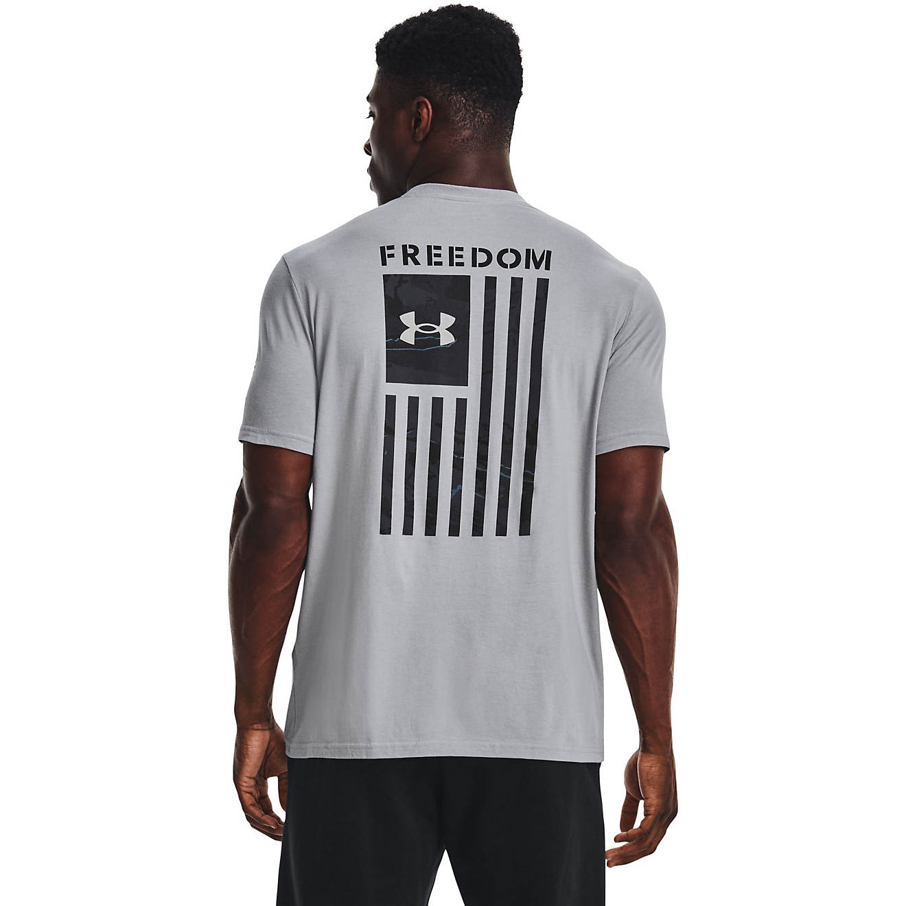 Under Armour Men's New Freedom Flag Camo Short Sleeve T-shirt                                                                    - view number 1