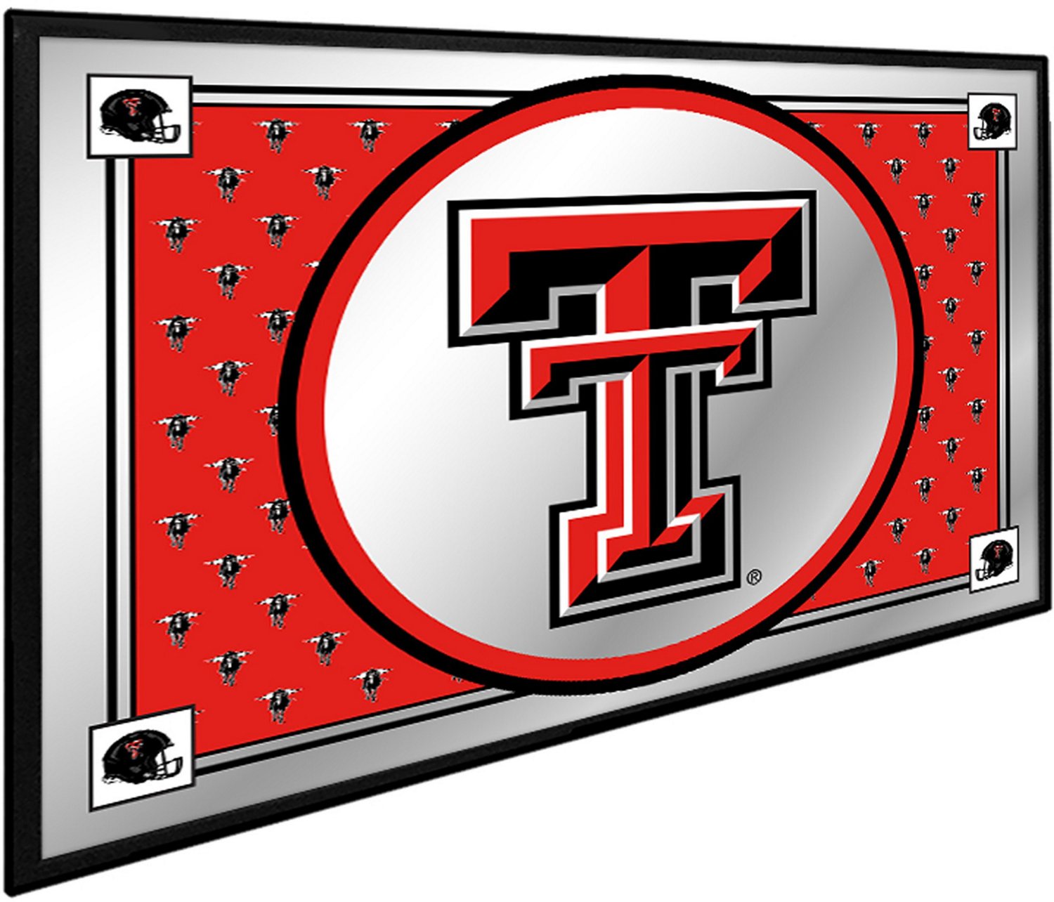 The Fan-Brand Texas Tech University Team Spirit Framed Mirrored Wall Sign - view number 2