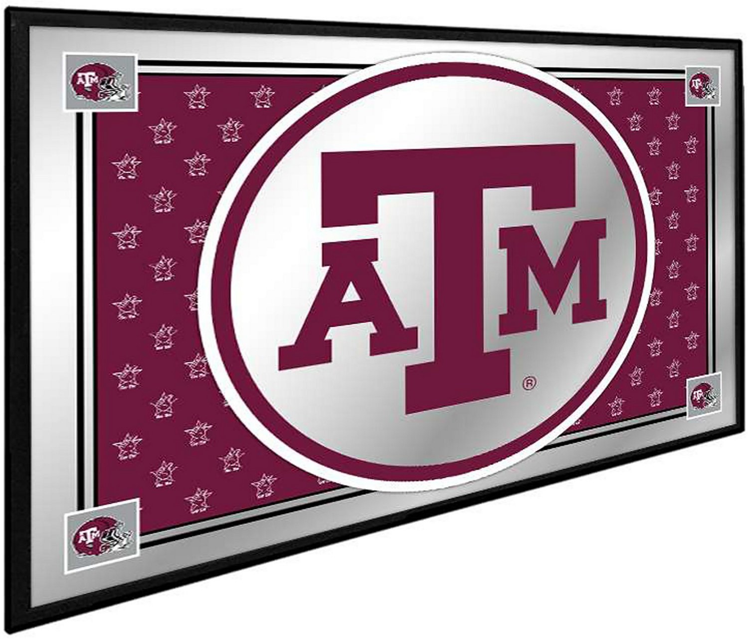 The Fan-Brand Texas A&M University Team Spirit Framed Mirrored Wall Sign - view number 2