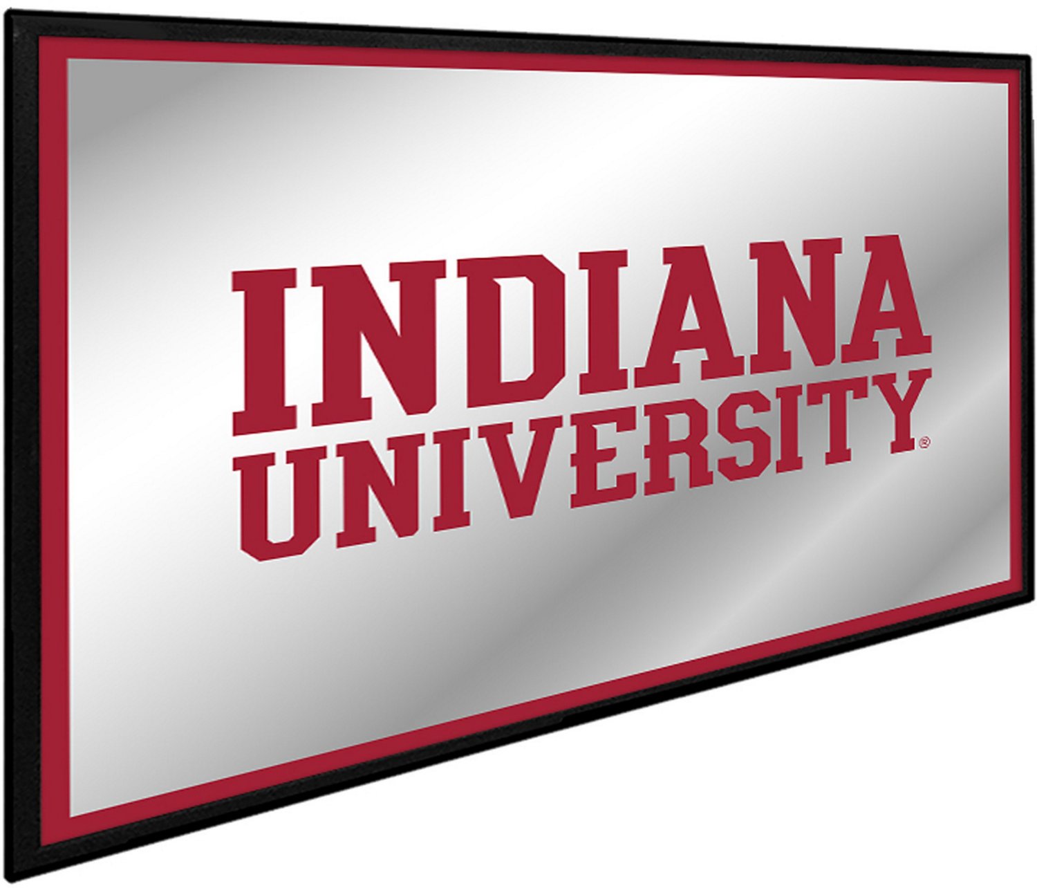 The Fan-Brand Indiana University Framed Mirrored Wall Sign - view number 2